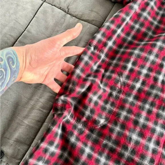 Something Navy Women’s Red and Black Tartan Dramatic Ruffle Yoke Mini Dress - Picture 4 of 7